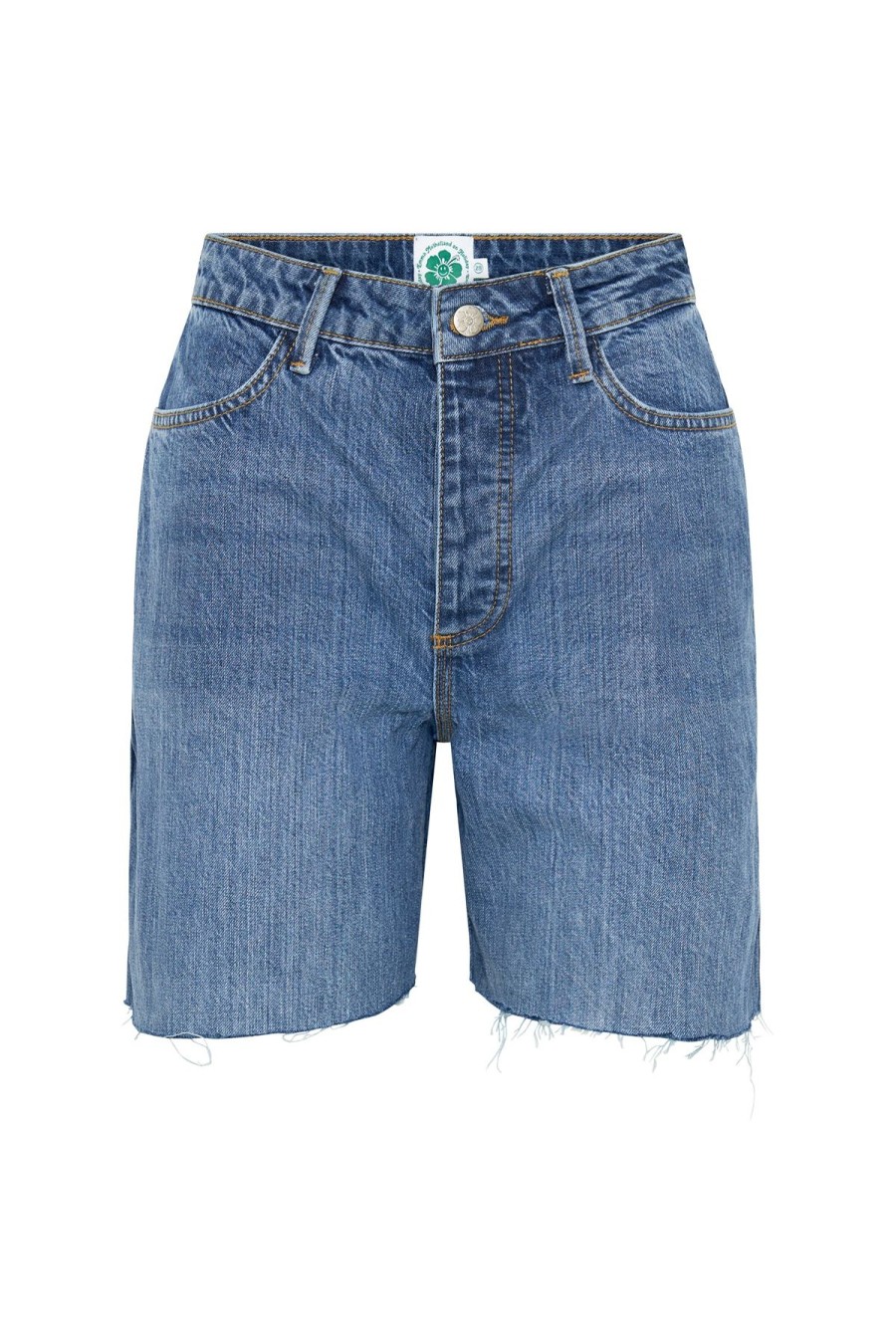 Women Emma Mulholland on Holiday Shorts | Re-Purposed Denim Short + Patch Pack