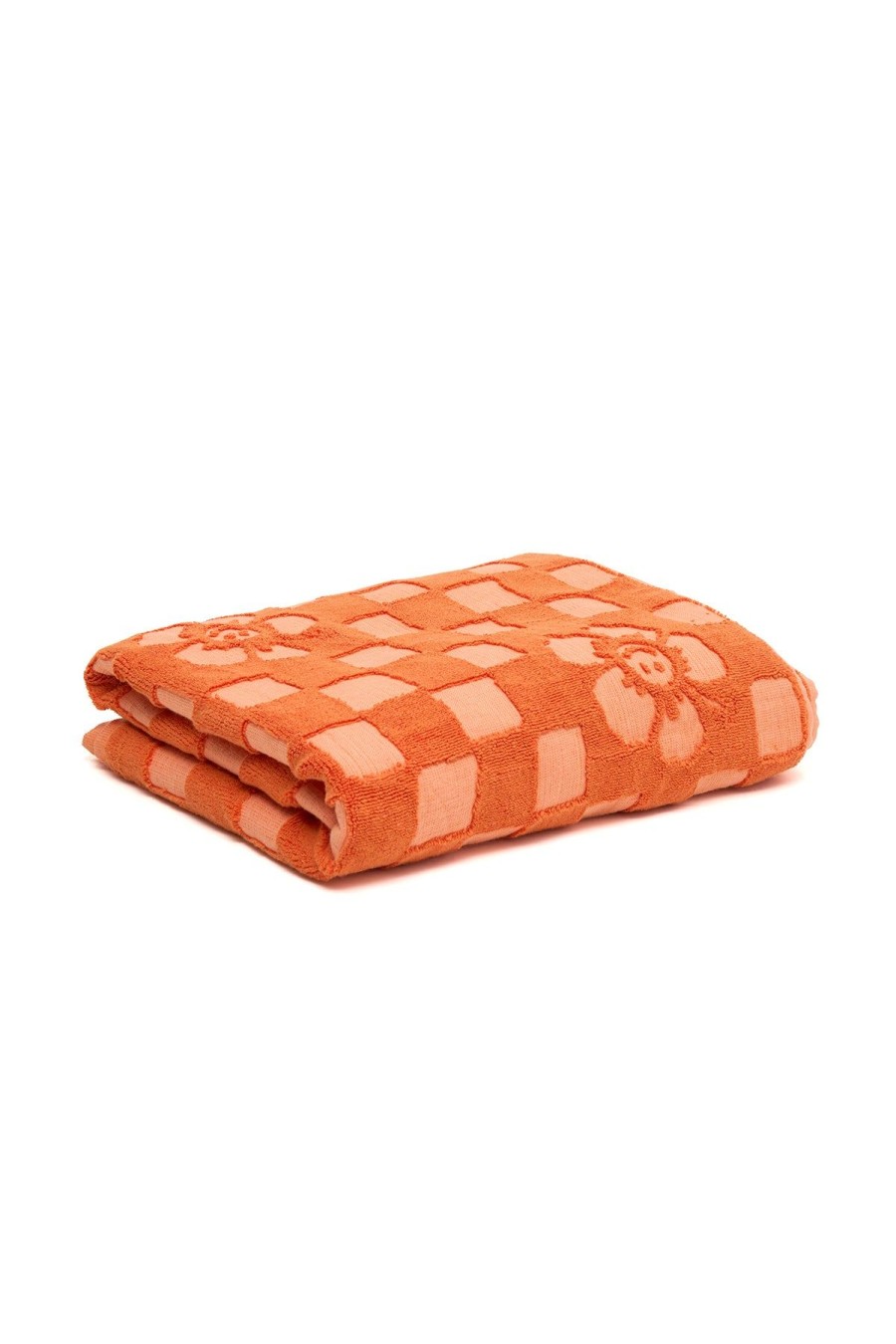 Accessories Emma Mulholland on Holiday | Burnt Orange Happy Check Towel
