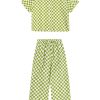Women Emma Mulholland on Holiday Resort Sets | Check Long Set-Olive