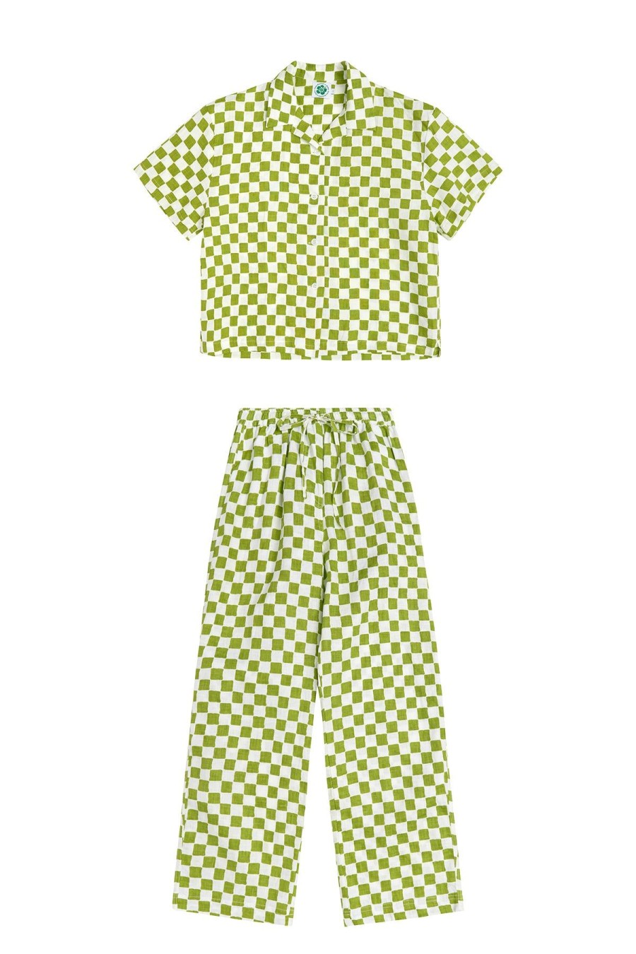 Women Emma Mulholland on Holiday Resort Sets | Check Long Set-Olive