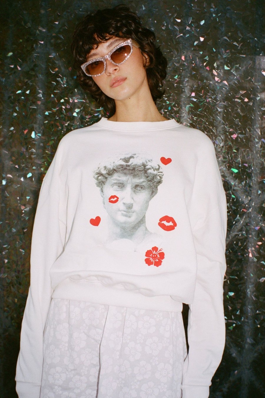 Women Emma Mulholland on Holiday Sweats | David Crew Neck Jumper