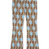 Women Emma Mulholland on Holiday Pants | Pacific Palm Flare Pant-Brown/Blue