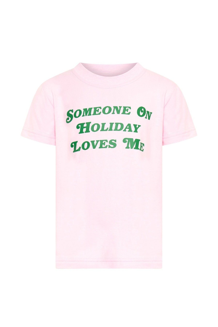 Kid Emma Mulholland on Holiday Kidswear | Someone On Holiday Kids Tee-Pink/Green