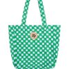 Accessories Emma Mulholland on Holiday | Check Tote Bag-Blue/Green