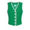 Women Emma Mulholland on Holiday Party Wear | Spaghetti Vest-Green/Pink