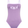 Women Emma Mulholland on Holiday Swimwear | Purple Vacation One Piece