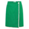 Women Emma Mulholland on Holiday Party Wear | Spaghetti Wrap Skirt-Green/Pink