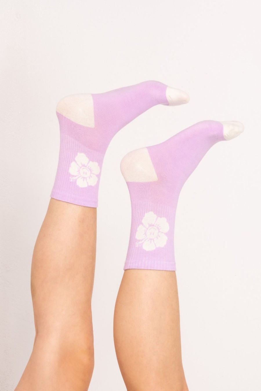 Accessories Emma Mulholland on Holiday | Happy Hibiscus Sock-Purple