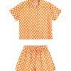 Women Emma Mulholland on Holiday Resort Sets | Check Short Set-Pink/Orange