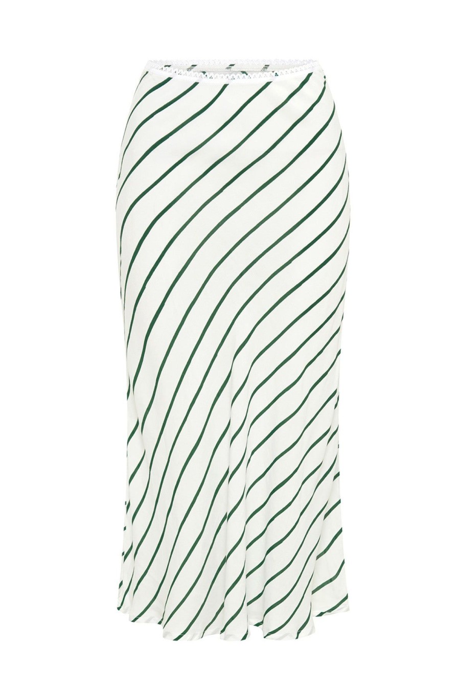 Women Emma Mulholland on Holiday Dresses & Skirts | Thin Stripe Slip Skirt-Dark Green