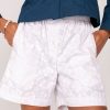 Women Emma Mulholland on Holiday Shorts | Happy Hibiscus Boxer Shorts