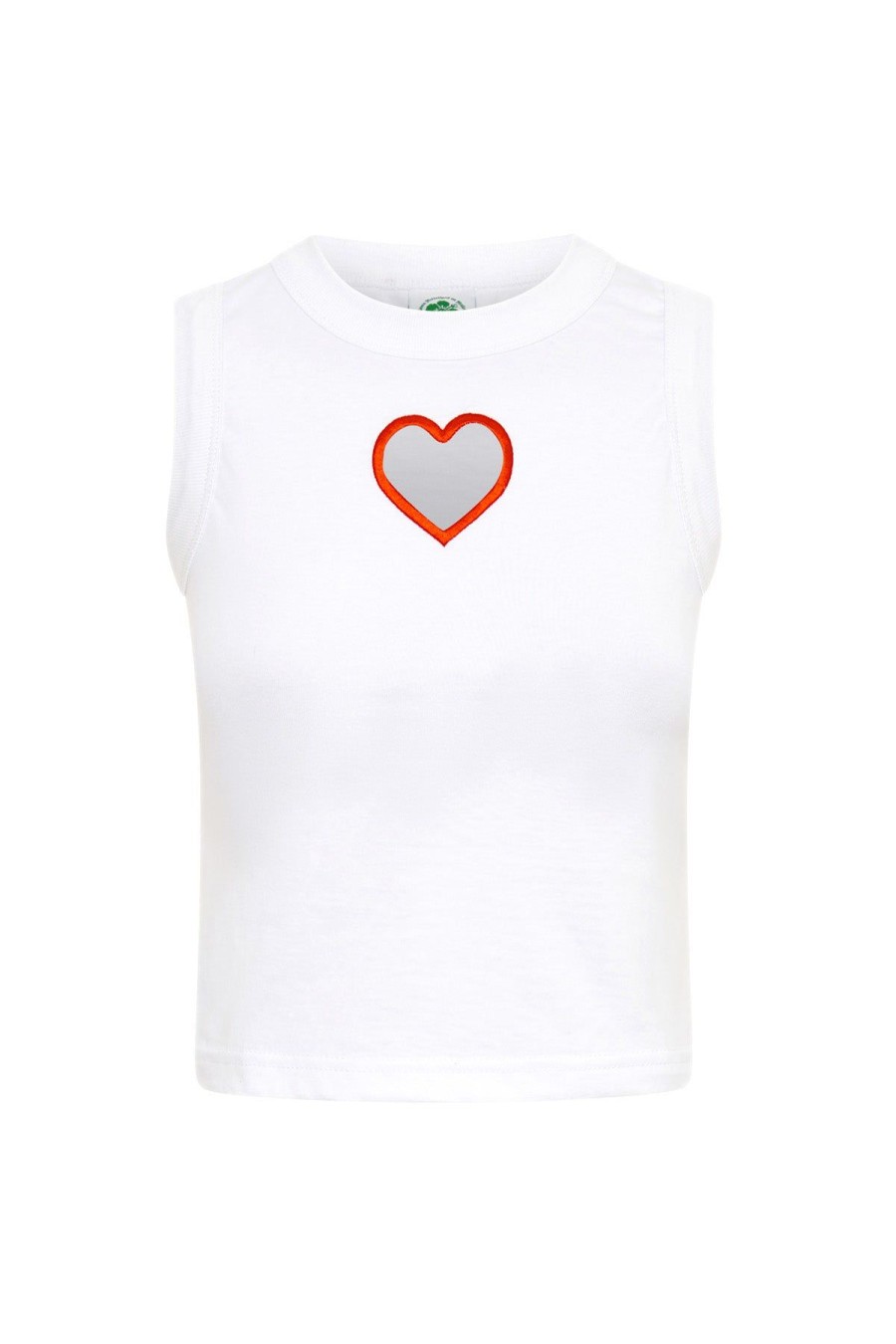 Women Emma Mulholland on Holiday Tees & Tops | Heart Tank Top-White